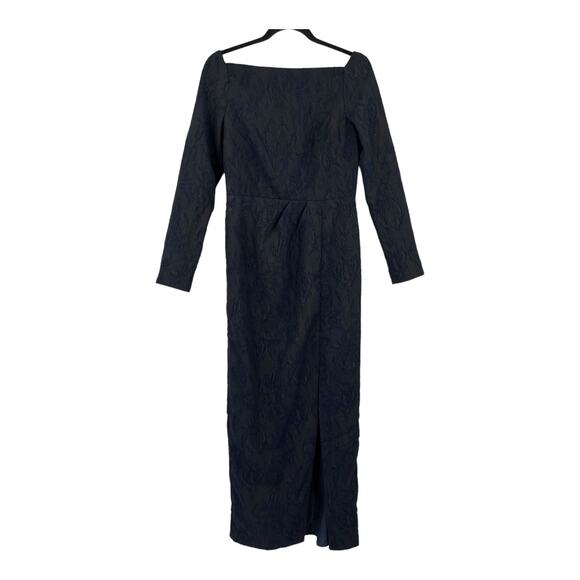 Kay Unger dress Jude Column gown dark midnight size 6 - Picture 2 of 8
